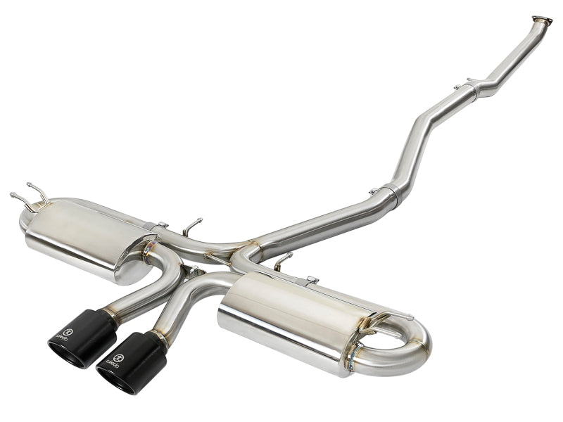 aFe Takeda 3in 304 SS Cat-Back Exhaust w/ Dual Center Black Tips 17+ Honda Civic Si (2dr) I4 1.5L - 49-36618-B