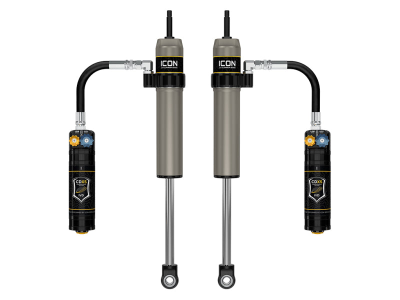 ICON 05-23 Toyota Tacoma 0-1.5in Lift Rear VS 2.5 Alum Remote Resi Shock Absorber w/ CDXS Pair - 57805XP