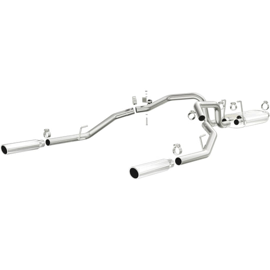 Magnaflow 09-13 Dodge Ram 1500 V6 3.6L Dual Spilt Rear Exit Polished Stainless C/B Perf Exhaust - 15249