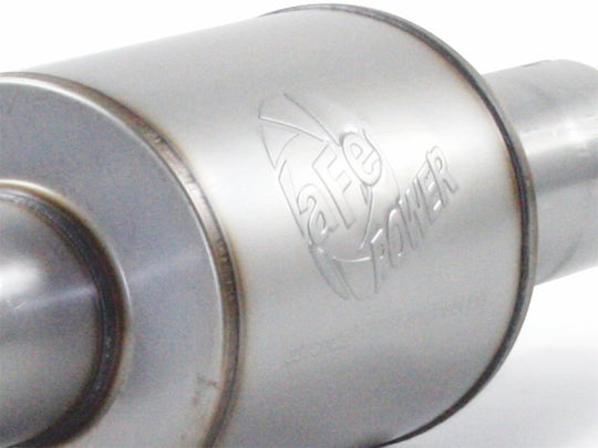 aFe Atlas Exhaust 4in Aluminized Cat-Back w/ 304 SS Black Tip 11-13 Ford F-150 EcoBoost V6 3.5L (tt) - 49-03041-B