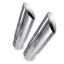 Load image into Gallery viewer, Stainless Works Slash Cut Exhaust Tips 2in ID Inlet - 7030200