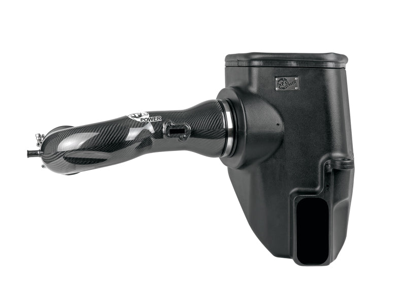 aFe 19-21 GM Trucks 5.3L/6.2L Track Series Carbon Fiber Cold Air Intake System W/ Pro Dry S Filters - 57-10015D