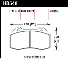 Load image into Gallery viewer, Hawk Miata Brembo / Renault Clio / Cobalt SS HP+ Street Front Brake Pads - HB548N.510