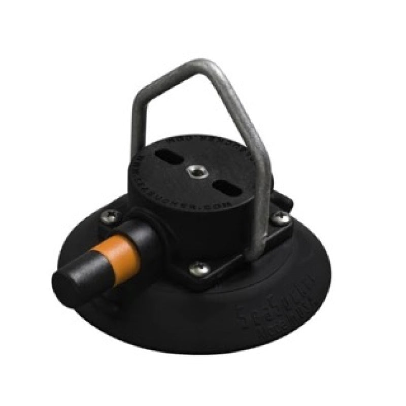 SeaSucker 4.5in. SeaSucker w/Pointed Stainless Steel D-Ring - Black - VM1015B-6