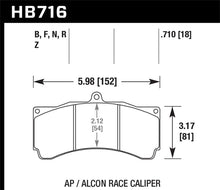 Load image into Gallery viewer, Hawk Performance HP+ Street/Motorsports Crossover Brake Pads - HB716N.710