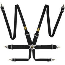 Load image into Gallery viewer, OMP First 3/2 Racing Harness Black - DA0-0204-B02-071