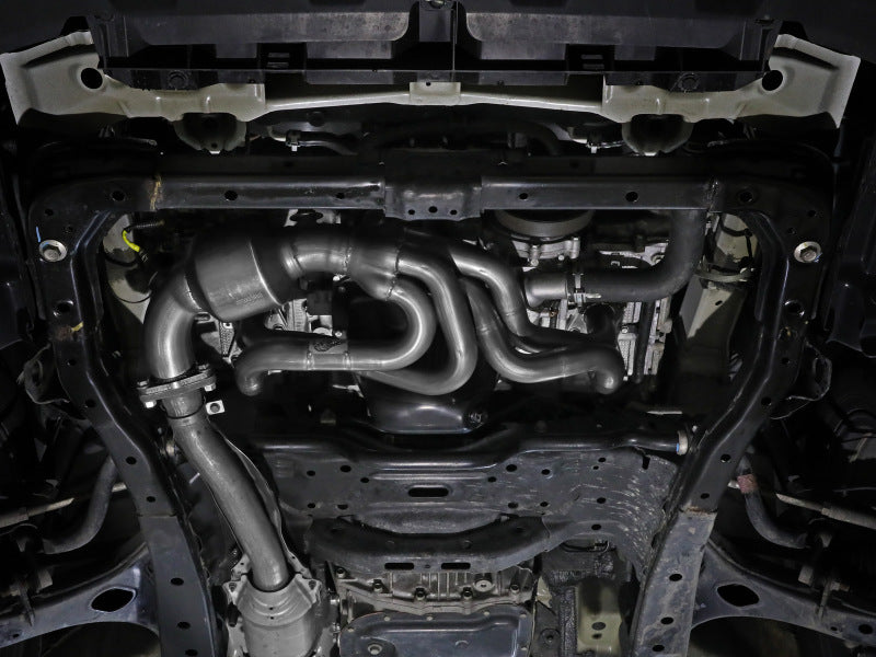 aFe Twisted Steel 304 Stainless Steel Header w/ Cat 13-19 Subaru Outback H4-2.4L - 48-36804-HC