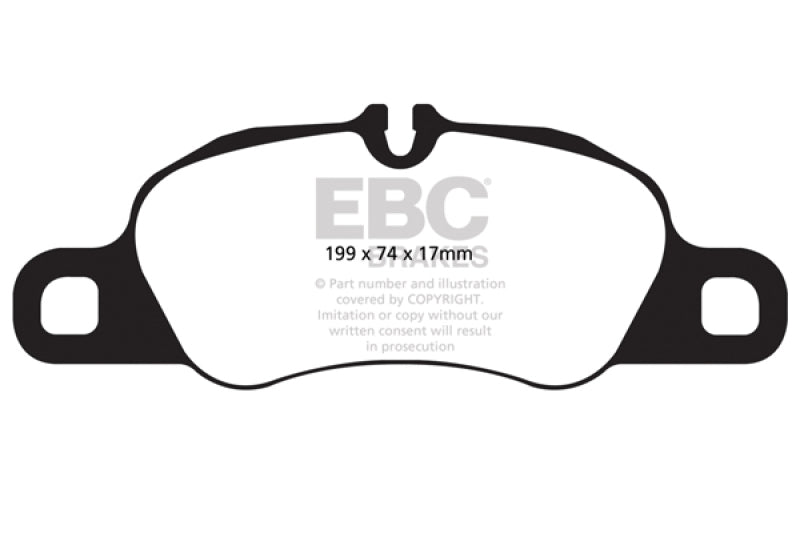 EBC Racing 08-12 Porsche 911 (997) (Cast Iron Disc Only) RP-1 Race Front Brake Pads - DP82057RP1