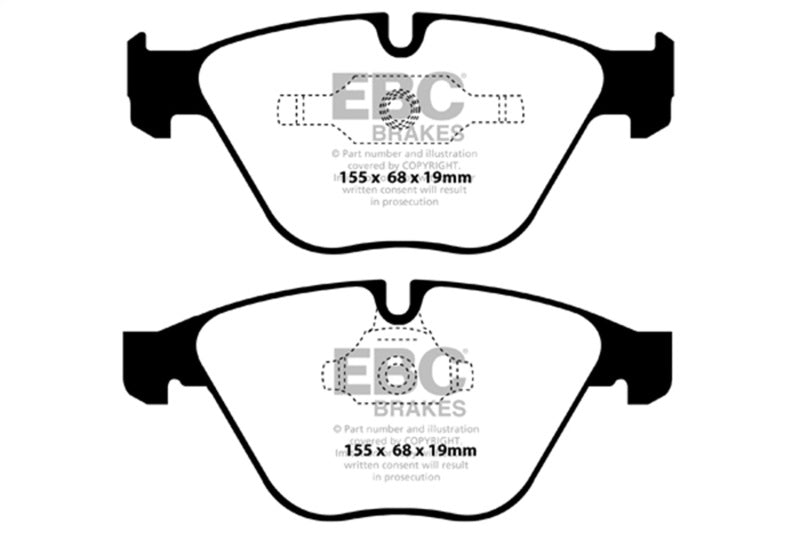 EBC 11+ BMW Z4 3.0 Twin Turbo iS (E89) Yellowstuff Front Brake Pads - DP42006R