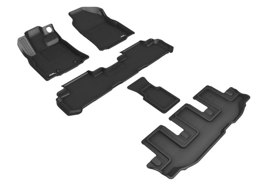 3D MAXpider 19-24 Subaru Ascent With Bucket 2Nd Row Kagu Black R1 R2 R3 - L1SB02601509