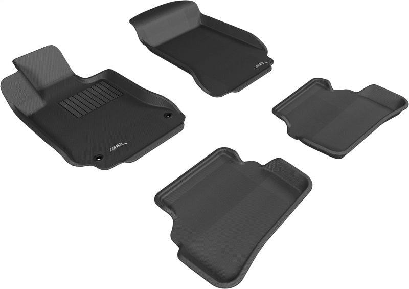 3D MAXpider 08-14 Mercedes-Benz C-CLASS Sedan (W204) / C63 AMG Sedan (W204) Kagu Black Full Set - L1MB00901509
