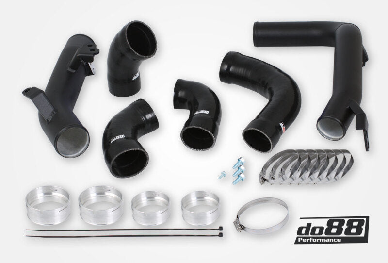 do88 Volvo S60 V60 XC60 V90 S90 XC90 SPA Pressure Pipes Petrol OEM Intercooler Black Hoses - TR-260-P-OEM-S