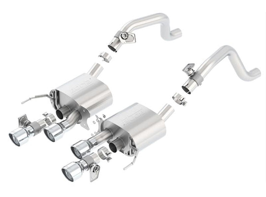 Borla 2014 Chevrolet Corvette C7 6.2L 8cyl S Type Exhaust w/ NPP Dual Mode (rear section only) - 11874