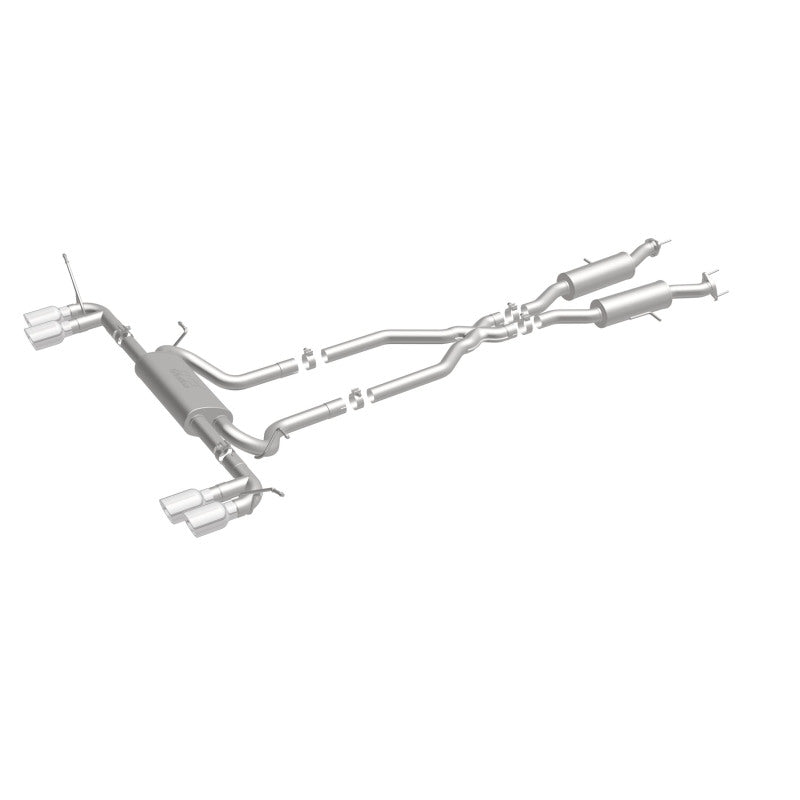 MagnaFlow Cat Back, SS, 2.5in, Quad Split Polish 4in tip 14-15 Jeep Grand Cherokee 3.6L/5.7L V6/V8 - 19193