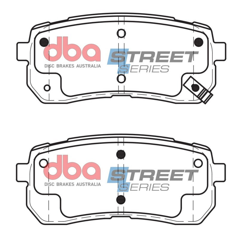 DBA 07-12 Hyundai Veracruz Rear Street Series Brake Pads - DB1957SS