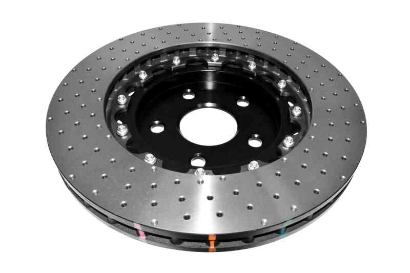 DBA 06-10 Jeep Grand Cherokee SRT8 Front 5000 Series Cross Drilled Rotor w/Black Hat - DBA52532BLKXD