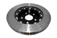 Load image into Gallery viewer, DBA 06-10 Jeep Grand Cherokee SRT8 Front 5000 Series Cross Drilled Rotor w/Black Hat - DBA52532BLKXD