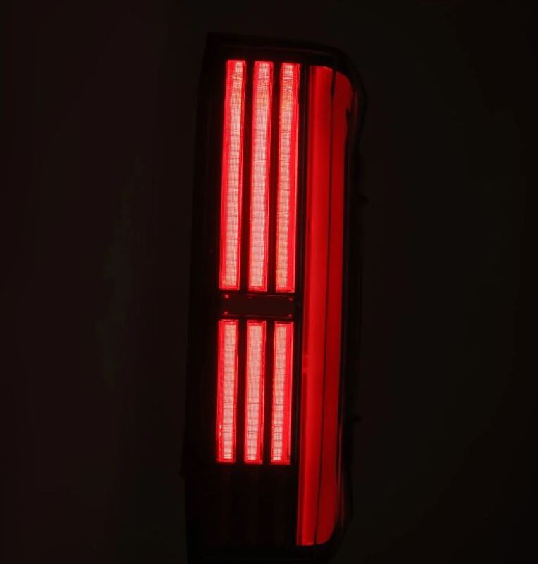 AlphaRex 22-24 Toyota Tundra NOVA-Series Prismatic LED Tail Lights - Black/Red - 673002