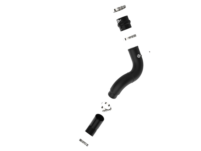 aFe 19-23 RAM Diesel L6-6.7L BladeRunner 3.5 IN Aluminum Cold Charge Pipe - Black - 46-20619-B