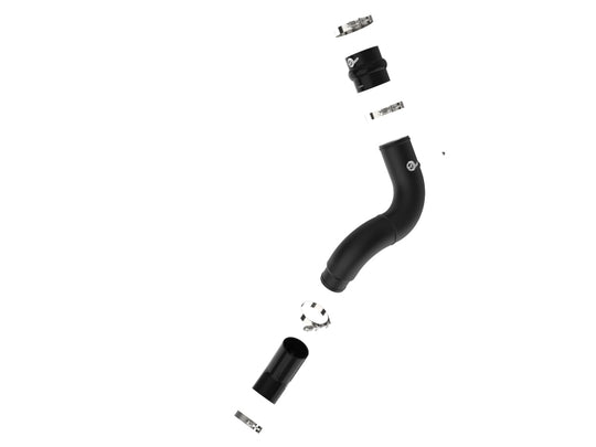 aFe 19-23 RAM Diesel L6-6.7L BladeRunner 3.5 IN Aluminum Cold Charge Pipe - Black - 46-20619-B