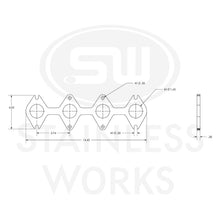 Load image into Gallery viewer, Stainless Works Small Block Ford 4.6L 3V Round Port Header 304SS Exhaust Flanges 1-5/8in Primaries - HF463V163