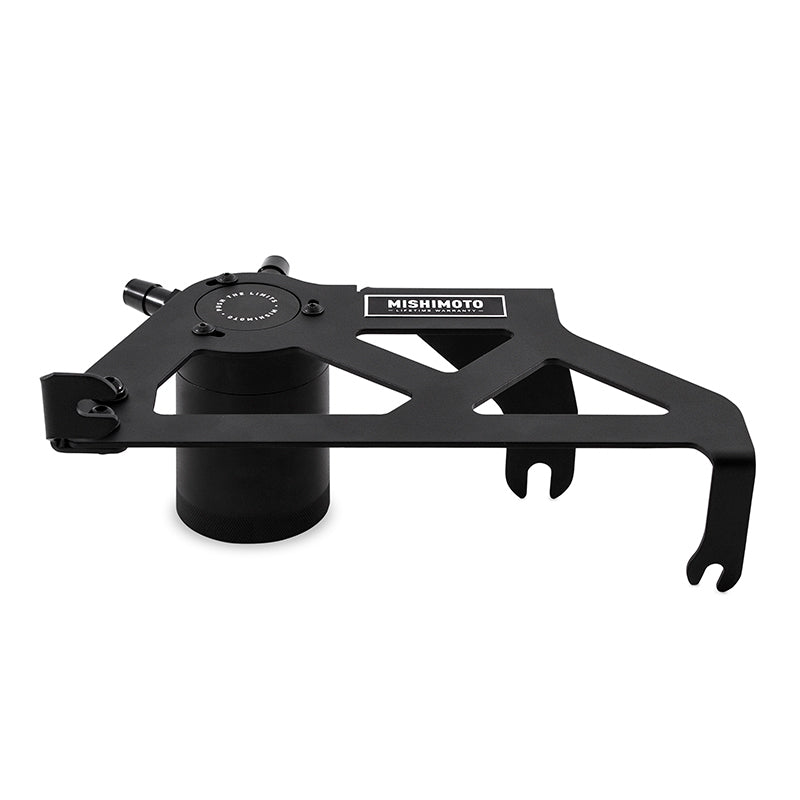Mishimoto 12-18 Jeep Wrangler JK Baffled Oil Catch Can Kit - Black - MMBCC-WR6-12PBE2