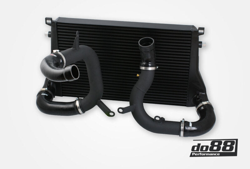 do88 VAG 1.8T/2.0T (MQB) BigPack Intercooler Kit w/Black Hoses - BIG-340-3-S