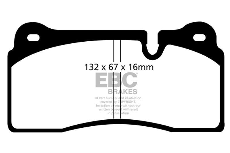 EBC 08-17 Audi R8 / 04-14 Lamborghini Gallardo Redstuff Rear Brake Pads - DP31127C