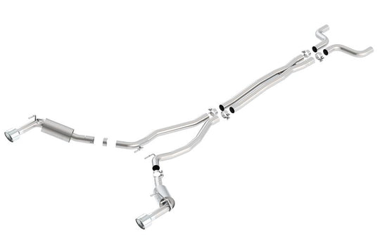 Borla 14-15 Chevy Camaro SS 6.2L V8 Single Split Rear Exit S-Type Catback Exhaust - 140530