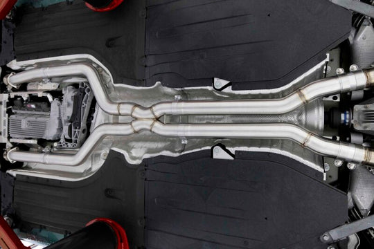 Dinan 24-26 BMW X5 M LCI/X6 M LCI (F95/F96) High Flow X-Pipe Exhaust - 3.25in - Stainless Steel - D660-0103