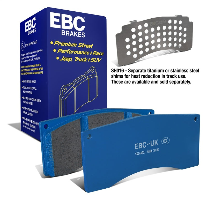 EBC Ford Saleen Mustang Alcon front calipers Bluestuff Front Brake Pads - DP5016NDX