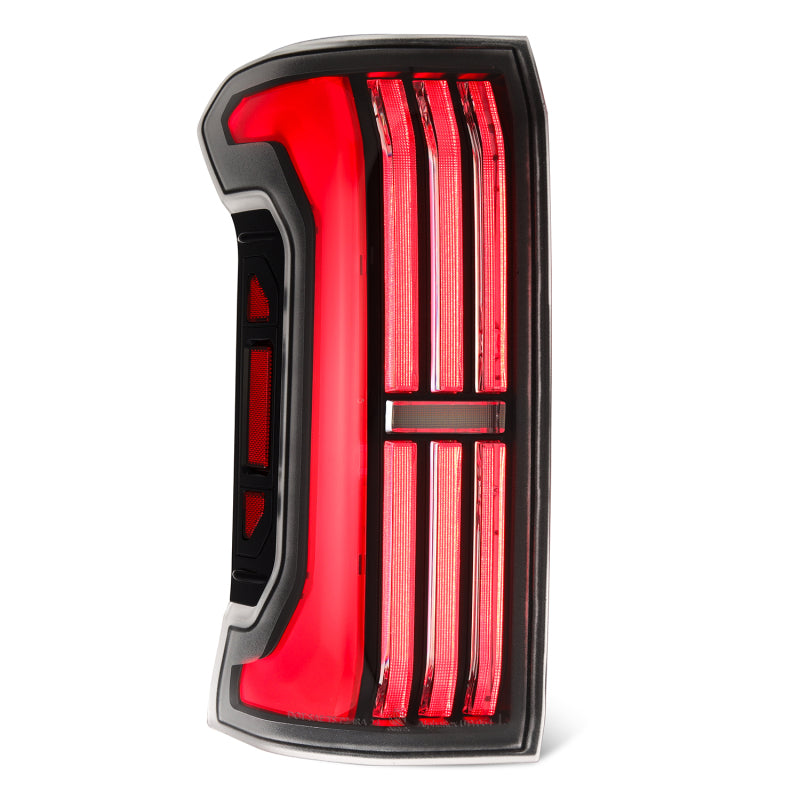 AlphaRex 24-25 Toyota Tacoma NOVA-Series LED Prismatic Tail Lights - Black Red - 679010