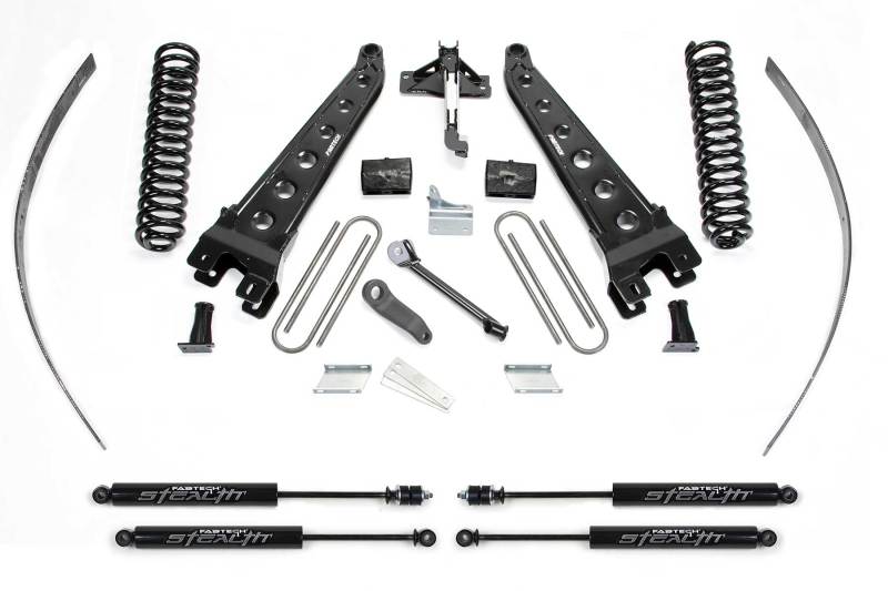 Fabtech 08-16 Ford F250 4WD w/o Factory Overload 8in Rad Arm Sys w/Coils & Stealth - K2123M