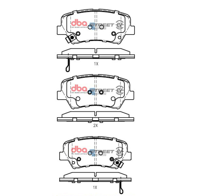 DBA 17-20 Hyundai Elantra (w/280mm Front Rotor) 2.0L Front SSEV Street Series Brake Pads - DB2443SSEV