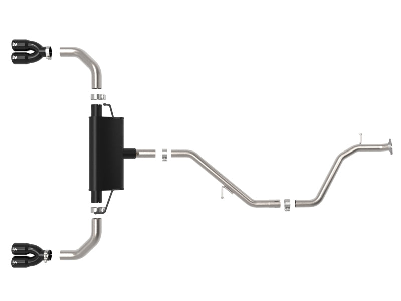 aFe 19-21 Lexus UX200 Takeda 2in - 2.5in. 304 SS Cat-Back Exhaust System w/ Black Tip - 49-36054-B