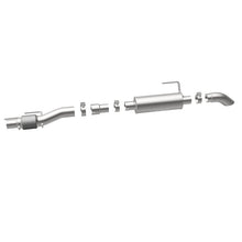 Load image into Gallery viewer, MagnaFlow Cat-Back, SS, 2.5/3in, Turn Down In Front Rear Tire 2015 Ford F150 2.7L V6T Ext Cab - 19056