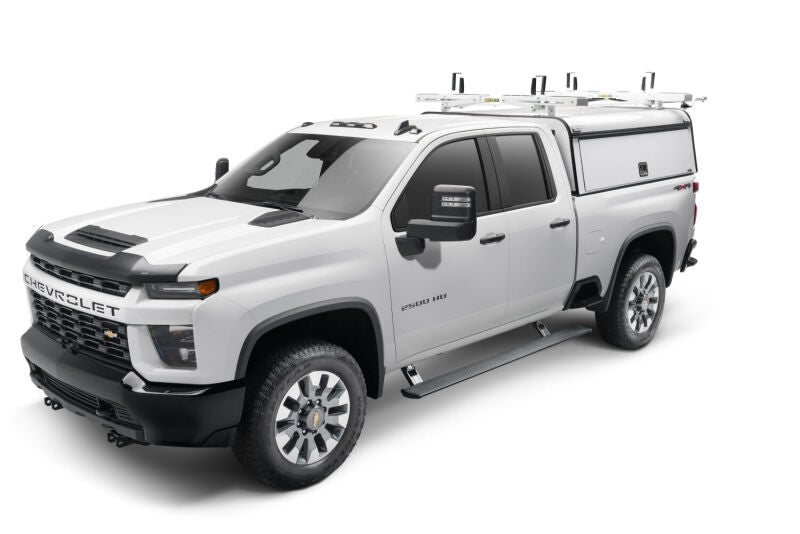 AMP Research 19-21 Chevy Silverado 1500 Crew Cab PowerStep Plug N Play - Black (w/OEM Illumination) - 76254-01A
