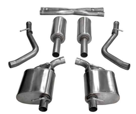 Corsa 2015-2023 Dodge Challenger 3.6L 2.5in Cat-Back Dual Rear Exit (re-uses stock exhaust bezel) - 21066