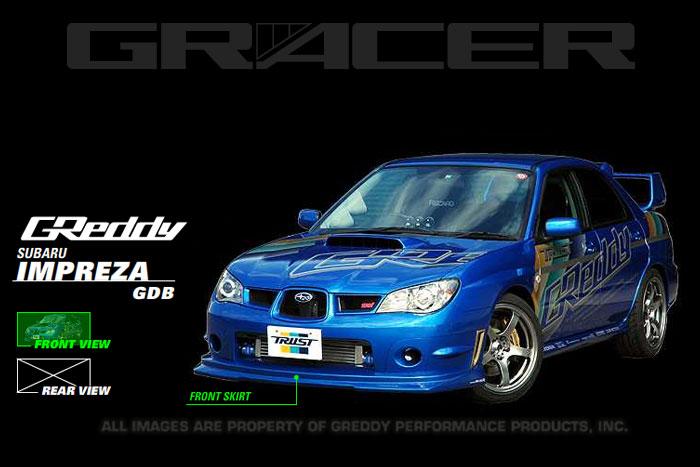 GReddy 06-07 WRX & STi Front Lip Spoiler FRP - 17060053