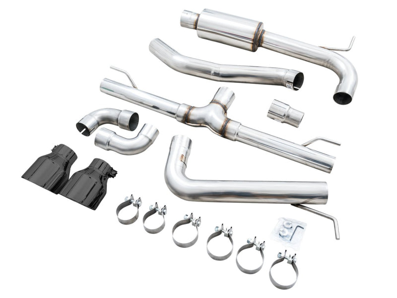 AWE Tuning 2022 VW GTI MK8 Track Edition Exhaust - Diamond Black Tips - 3020-33658