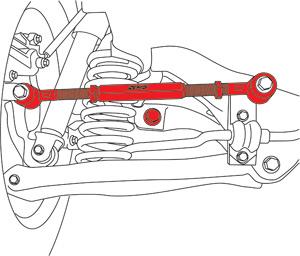 SPC Performance 07-10 Hyundai Elantra/Kia Optima Rear EZ Arm XR Adjustable Control Arm - 67410