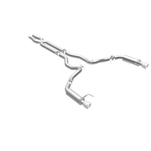 Load image into Gallery viewer, MagnaFlow Cat Back, SS, 3in, Competition, Dual Split Polished 4.5in Tips 2015 Ford Mustang GT V8 5.0 - 19101