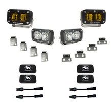 Load image into Gallery viewer, Baja Designs 21+ Ford Raptor/Bronco S2 SAE Pro Fog Pocket Light Kit Clear - 448180