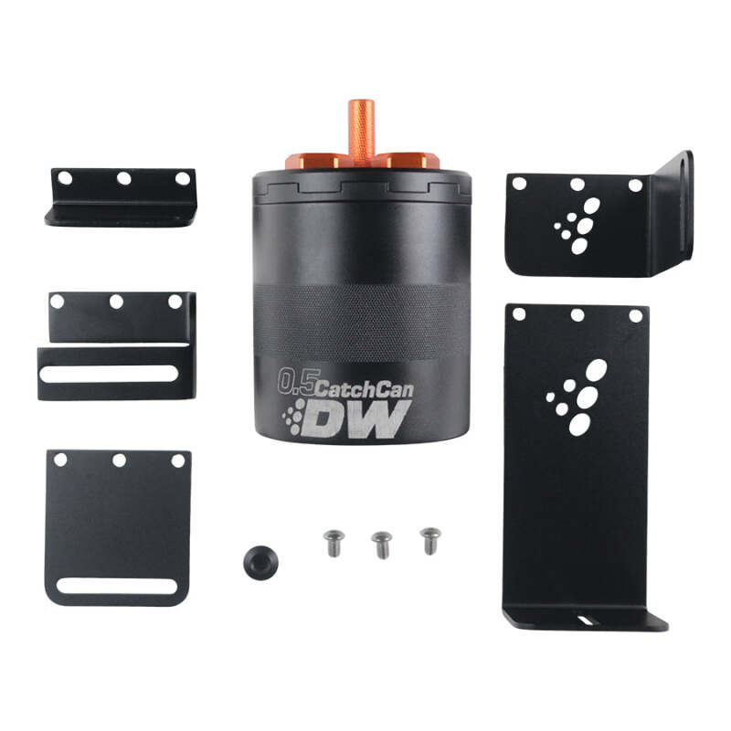 DeatschWerks 0.5 Liter Street Oil Catch Can Assembly - 8-05-OCC-05L