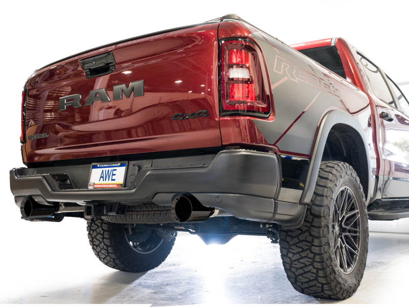 AWE Tuning 2025+ RAM 1500 3.0TT Rebel 0FG Cat-Back Exhaust w/ Diamond Black Tips - 3015-33531