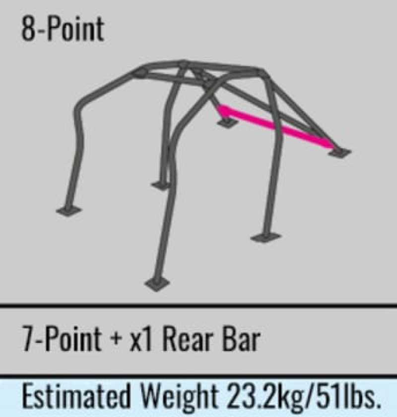 Cusco Chro-moly Roll Cage 8P GDB (S/O / No Cancel) - 666 261 G