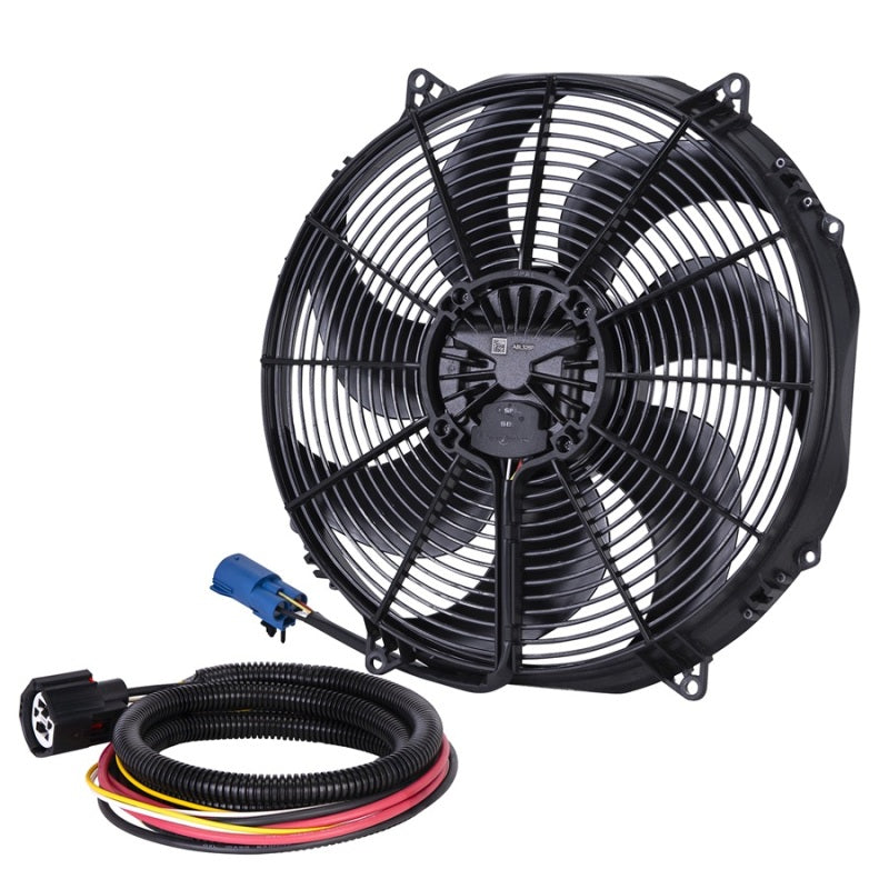 SPAL 300W 15.2in Flush Mount Brushless Fan w/Jumper Harness - 30107125-PKG
