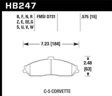 Load image into Gallery viewer, Hawk 04-09 Cadillac XLR / 01-04 Corvette Z06/ 05-06 Pontiac GTO DTC-30 Race Front Brake Pads - HB247W.575