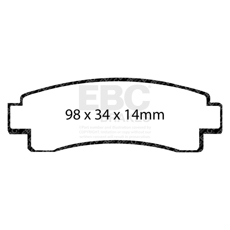 EBC 91-94 Nissan Sentra SE-R Ultimax Rear Brake Pads - UD511