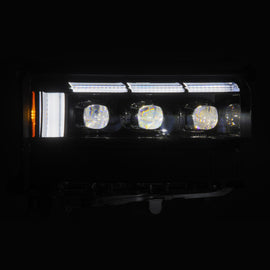 AlphaRex 24-26 Toyota LC250 NOVA LED Proj Headlight Alpha Blk  w/Activ Light/Seq Signal/Switchback